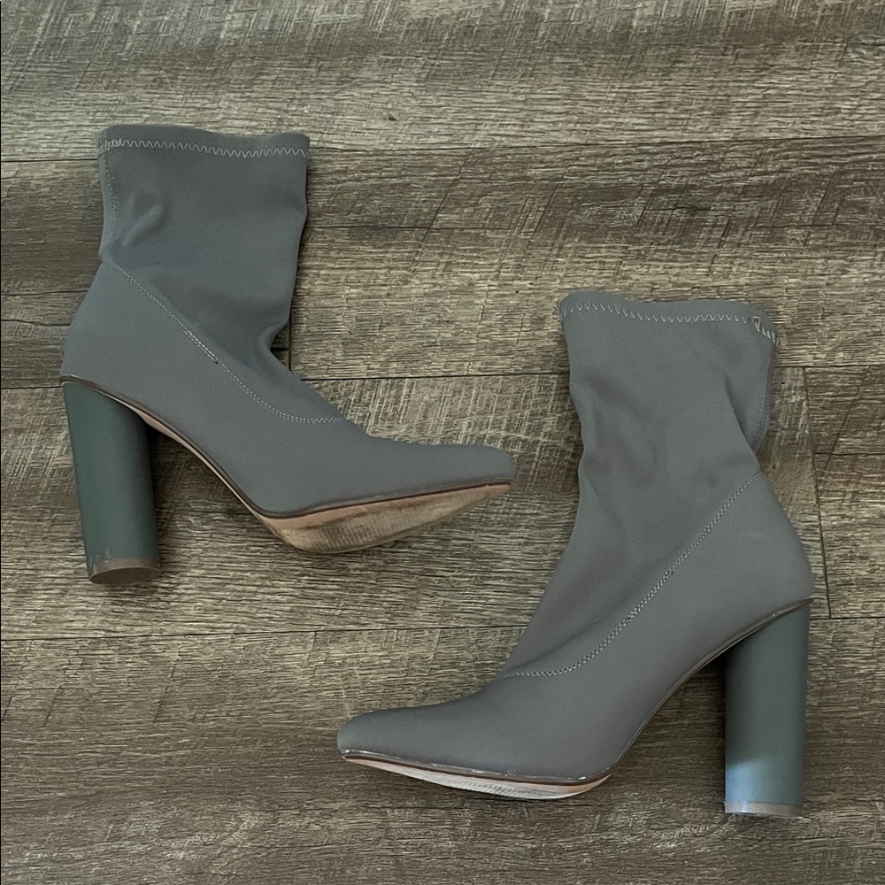 Tobi Gray Neoprene Women's Ankle Boots